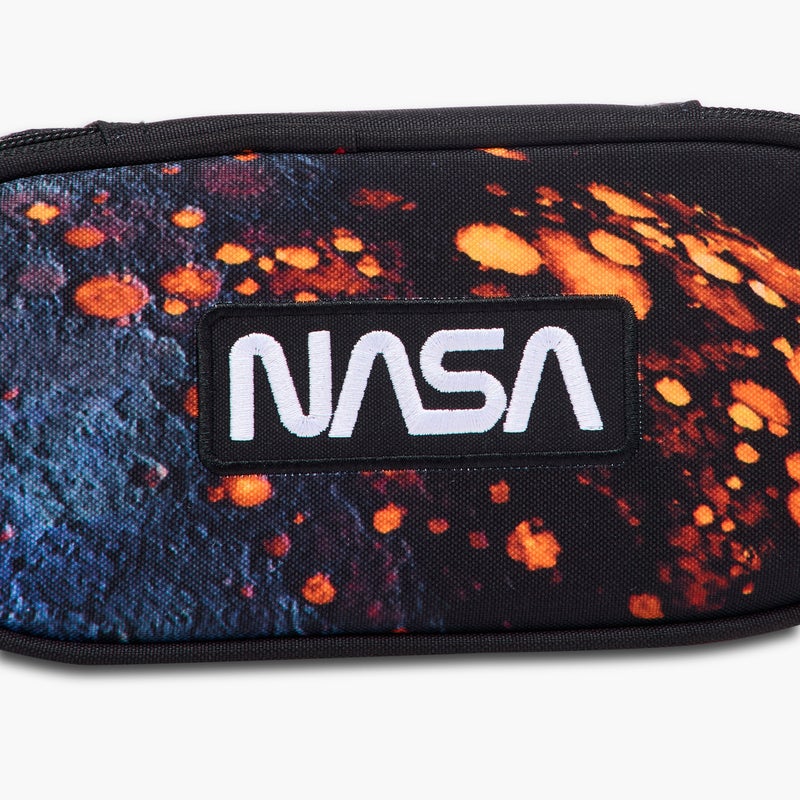 St.Right Pencil Case-Nasa-Moon-1 Cmprt-Boys (Polyester) Black \ 23X10X5 - Image 4